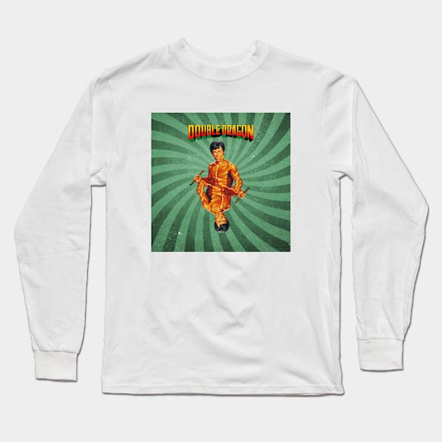 Enter the Double Dragon! Long Sleeve T-Shirt by Tintorera